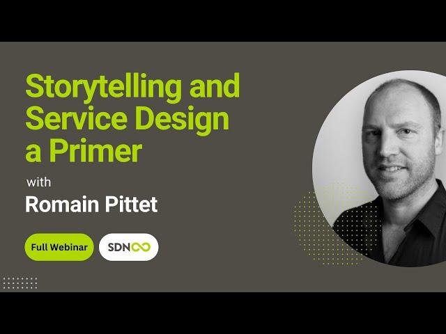 Storytelling x Service Design with Romain Pittet