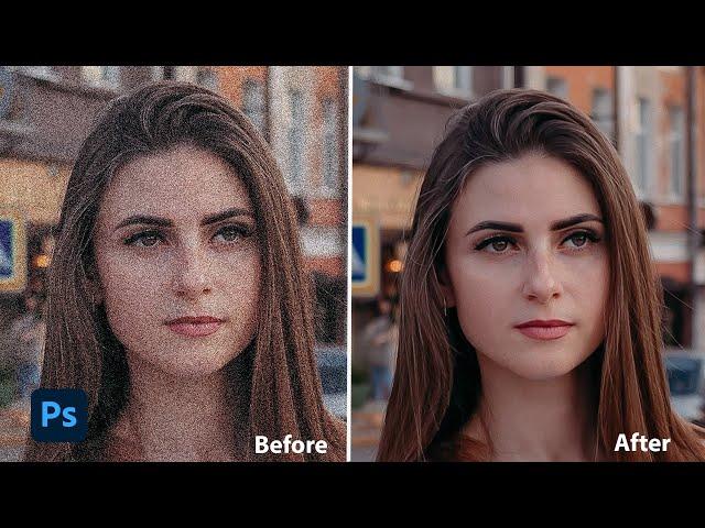 Use these 2 sliders to remove Noise in Photoshop