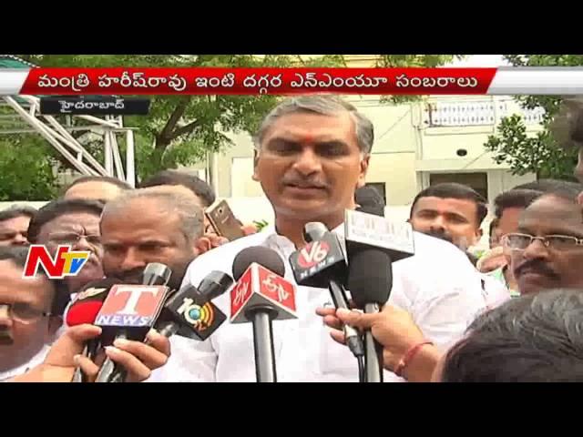 Harish Rao Speaks With Media Over TMU Win in RTC Elections | NTV