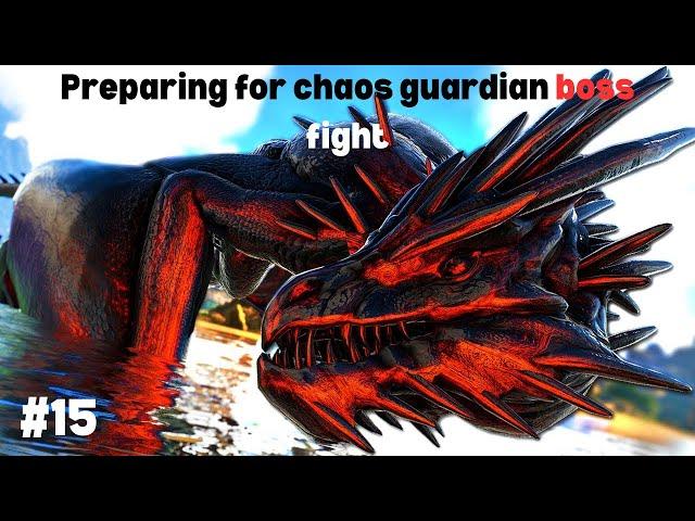 Preparing for chaos guardian boss fight primal fear hard to survive #primal fear #arkbossfight