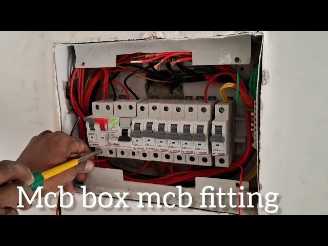 new mcb box  mcb fitting #youtube #electrician ##home #work #instagram