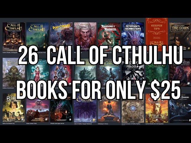 Grab the Call of Cthulhu 7e and Pulp books on Humble Bundle