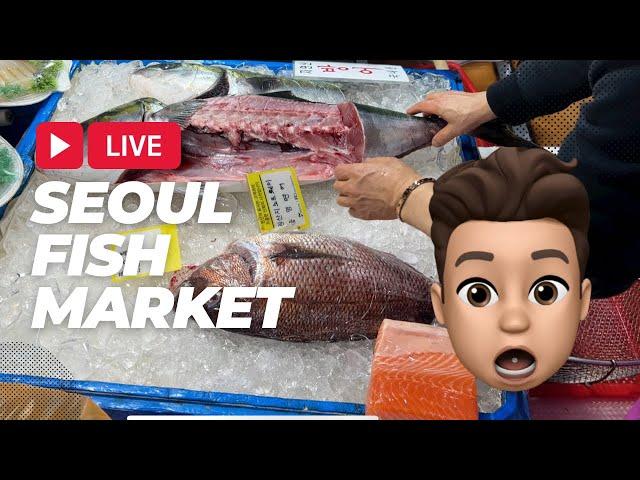 Korean TRADITIONAL FISH MARKET & Street Food Tour! MUST TRY CHEAP EATS & Noryangjin Market Guide