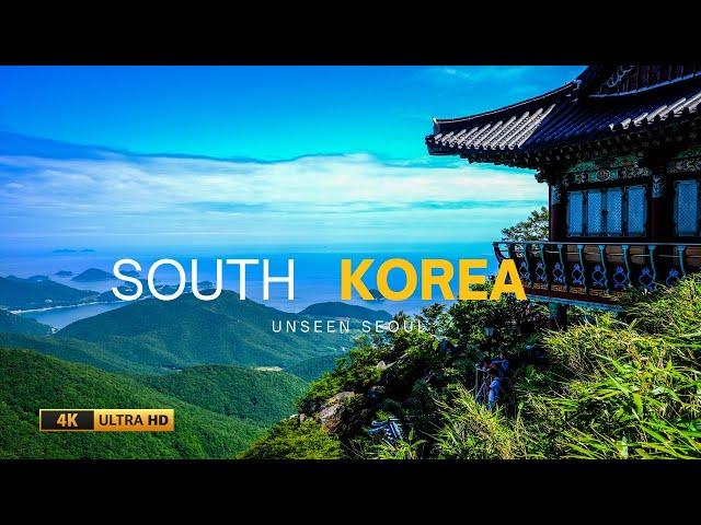 Seoul Korea 4K drone Flying Over Seoul | Relaxation film with calming music |  south korea ki video