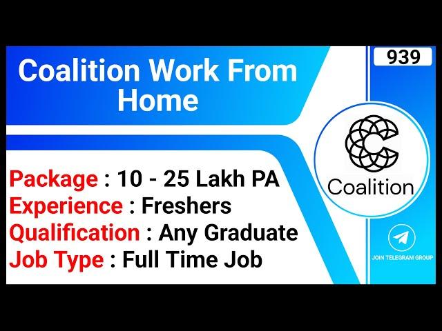 Coalition Work From Home | Online Job Without Investment | Office Assistant Jobs | Online Jobs