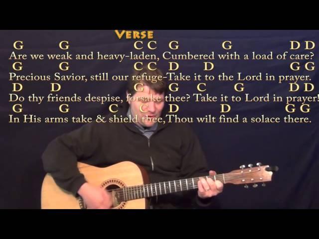 What A Friend We Have in Jesus (Hymn) Strum Guitar Cover Lesson in G with Chords/Lyrics