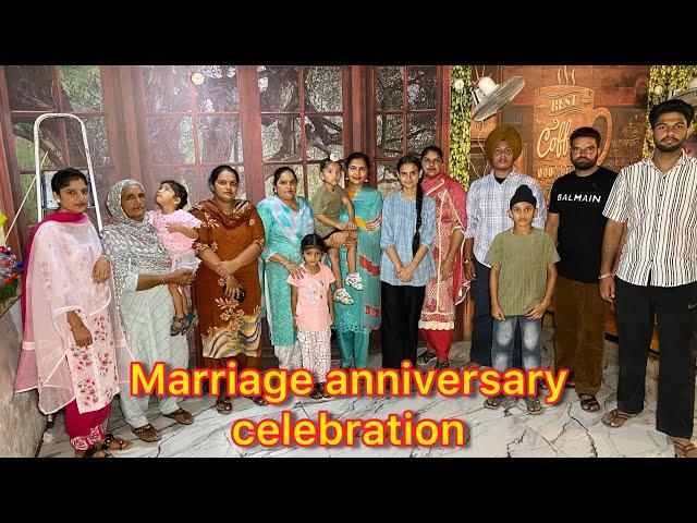 6 ਸਾਲਾ ਚ ਪਹਿਲੀ ਵਾਰ ਕੀਤੀ Marriage anniversary Celebrate ਸਾਰੀ Famly ਦੇ ਨਾਲ ️ #pindernav #marriage