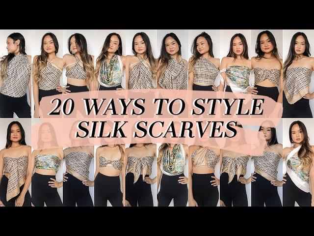 HOW TO WEAR & STYLE: 20 Ways to Style a Silk Scarf | Victoria Hui