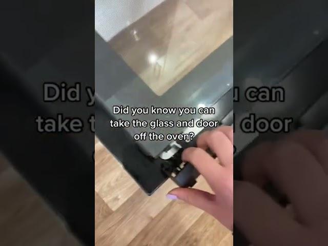How to clean your oven door #Shorts