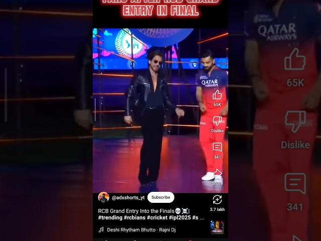 RCB grand entry in the finals #trending #Aditya shere
