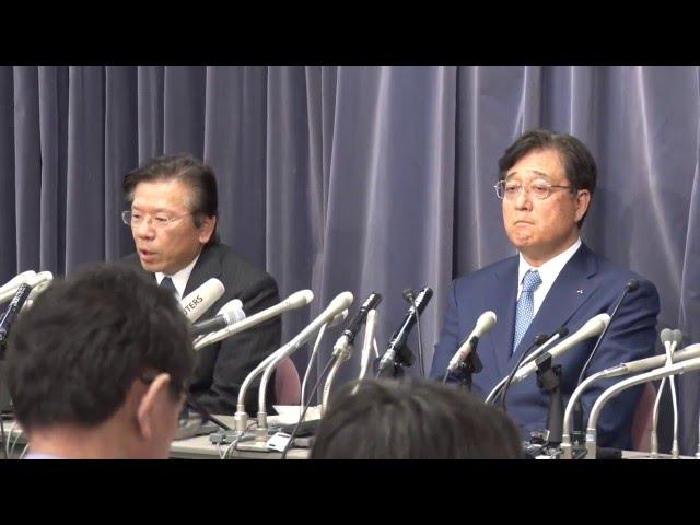 燃費試験不正で三菱自が会見　益子会長も出席 （2016年5月11日）