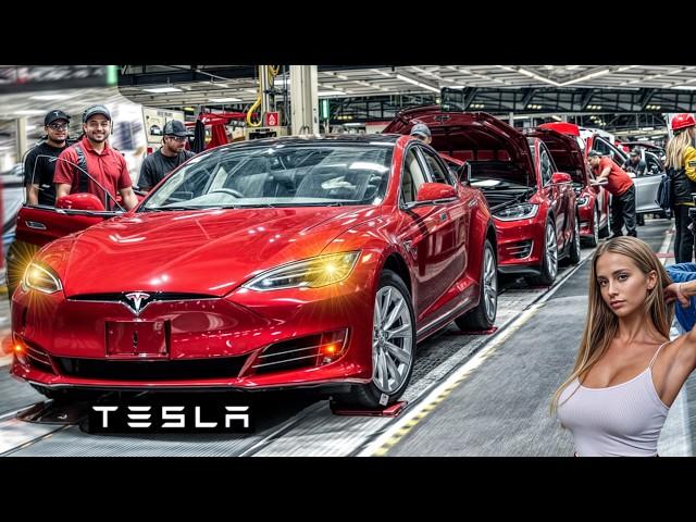 TESLA Factory tour Car ProductionModel X • Y • S • 3 How it's made? Building batteries