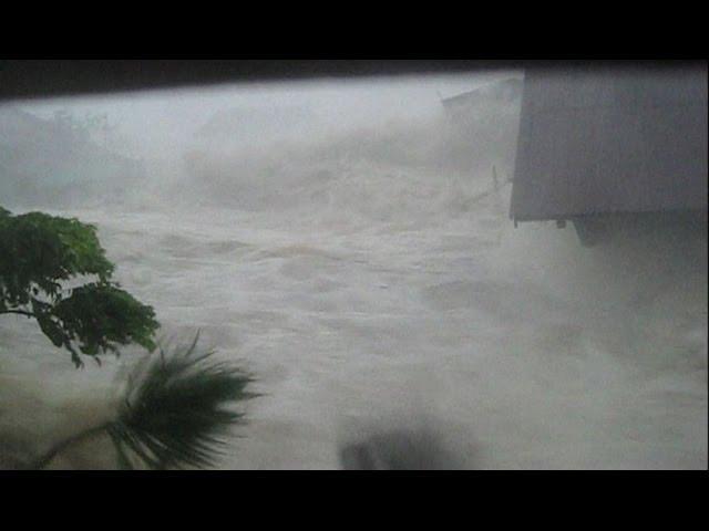 AMAZING AMATEUR FOOTAGE OF TYPHOON HAIYAN - BBC NEWS