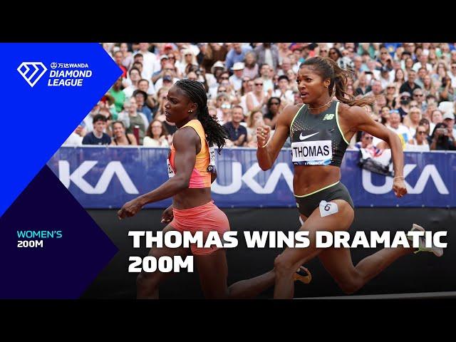 Gabby Thomas snatches dramatic 200m victory in London - Wanda Diamond League 2024