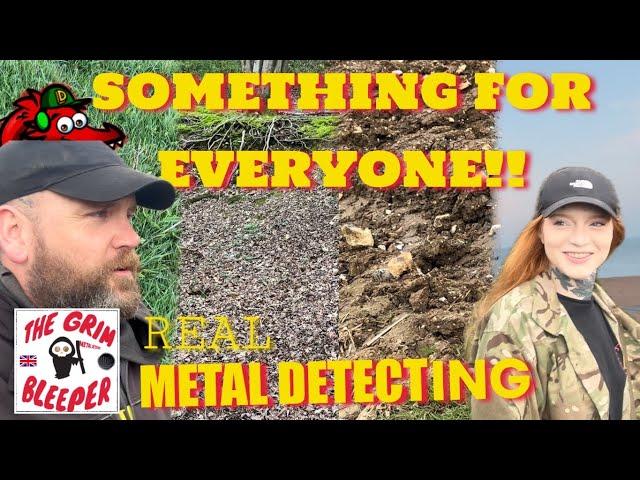 A BIT OF EVERYTHING:) metal detecting beach larking