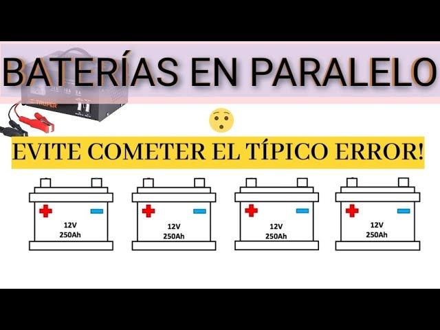 NO COMETAS EL TÍPICO ERROR, DE CONEXIÓN PARALELA.