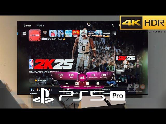 NBA 2K25 PS5 Pro Gameplay With LG Oled TV 4K 60FPS