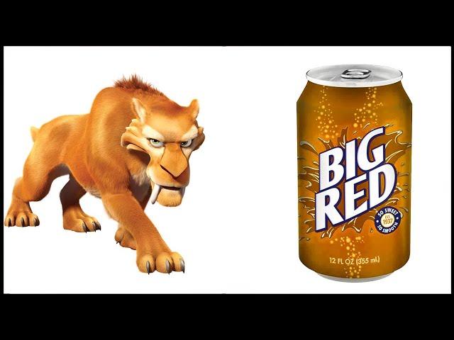 Ice Age Movie Characters and their favorite DRINKS, FOODS!  Sid, Manny, Diego And Others!