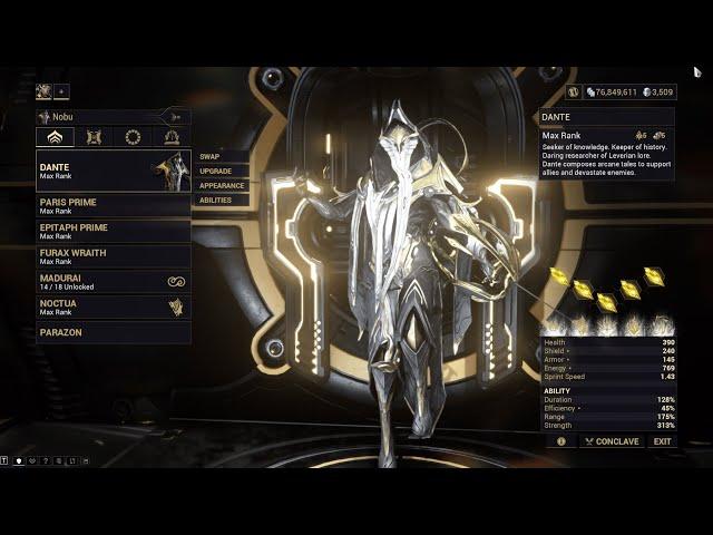 Warframe Maximum Investment - Dante | Koumei & The 5 Fates