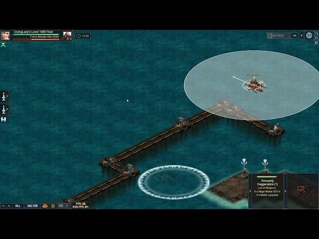 CryingLady  vs 500 Raid Ferox Missile Site Targets  U0 Daggerspine Battle Pirates Kixeye March 2023