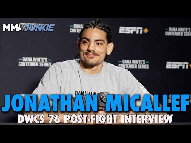 Jonathan Micallef Details Submission Victory That Earned UFC Contract | DWCS 76