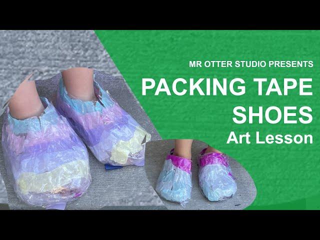 Packing Tape Shoes Tutorial