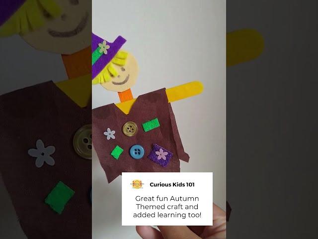 Scarecrow Kids Craft  #preschoolactivities #kidslearning #kidscraft