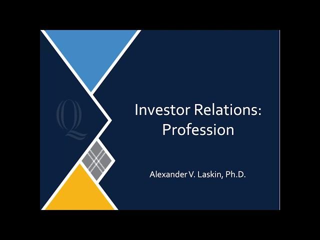 Investor Relations: The importance of the profession