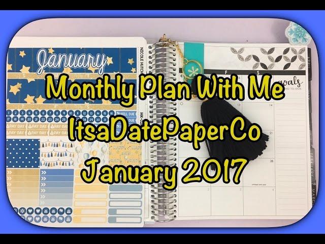 Monthly Plan With Me\\January 2017\\ft. NicoleHutchDesigns