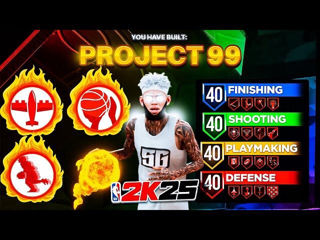 99 3PT + 99 BALL HANDLE + 99 STEAL + 11 LEGEND BADGES is THE BEST GUARD BUILD in NBA 2K25!