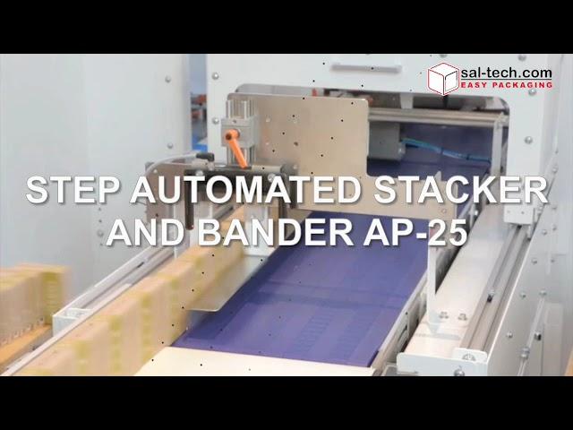 STEP Automated Stacker and Bander AP-25 | Maximize Your Packaging Efficiency!