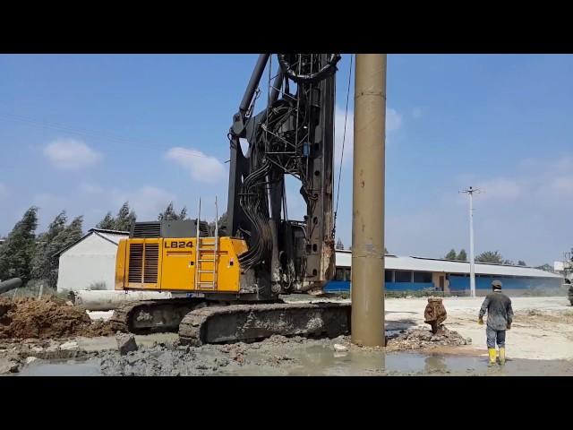 Bored pile Liebherr LB24 fore kazık