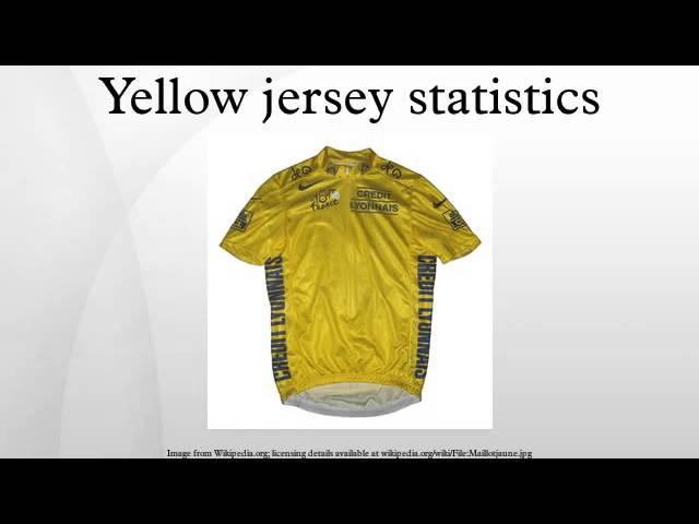 Yellow jersey statistics