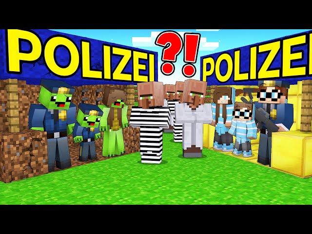 Dendys Familie REICH vs Buflos Familie ARM Polizeistation Überleben Challenge in Minecraft!