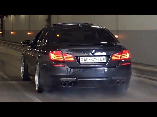 BEST of BMW M5 F10 Twin Turbo V8 Exhaust Sounds - iPE, Akrapovic & More!