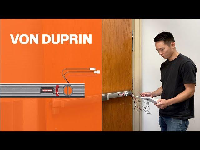 How to Install the Von Duprin Emergency Secure Lockdown Solution