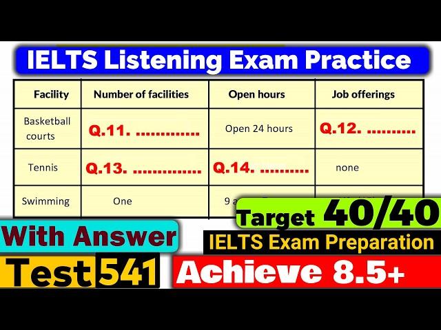 IELTS Listening Practice Test 2024 with Answers [Real Exam - 541 ]