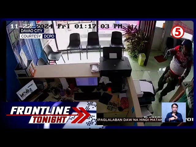 Armadong lalaki, nang-holdap sa isang bayad center sa Davao | Frontline Tonight