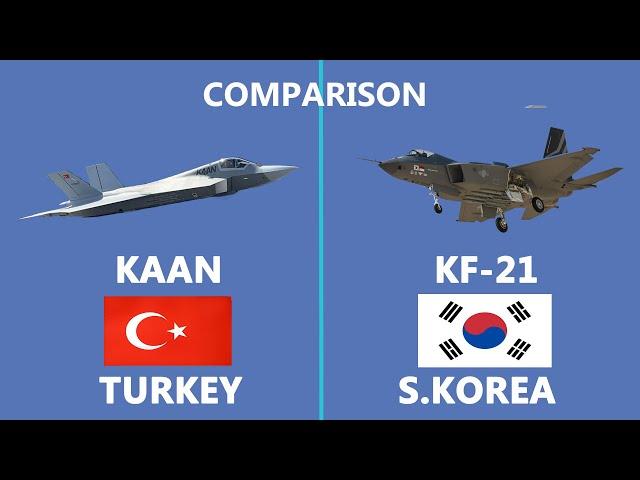 Comparison between S korean KF 21 Boramae and Turkish TFX Kaan