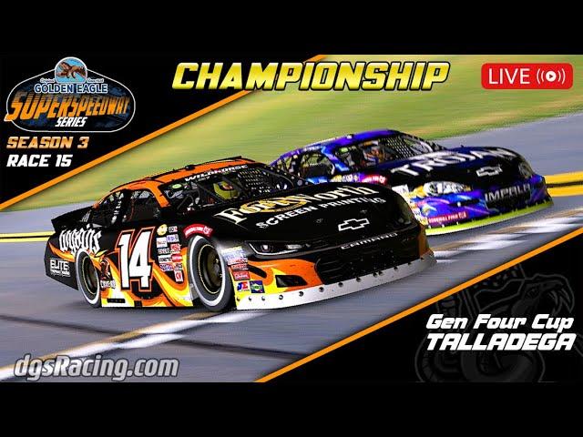 iRacing - CHAMPIONSHIP - Golden Eagle Syrup Superspeedway Series (Season 3 Wk 15 Gen4 @ Talladega)