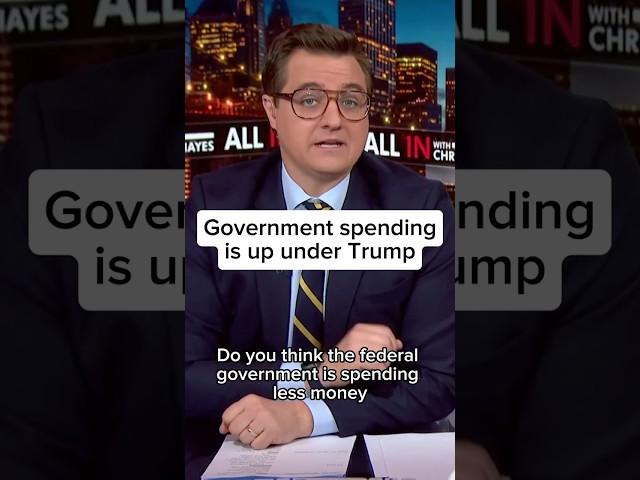 Government spending is up under Trump