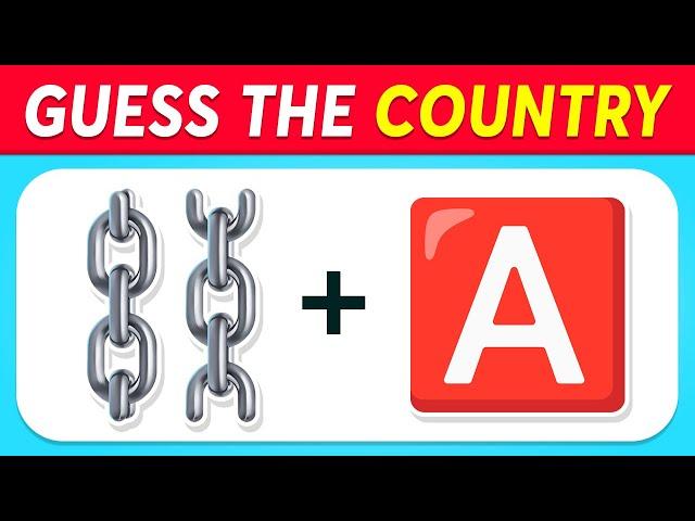  Guess the COUNTRY by Emoji?  60 Countries Emoji Puzzles