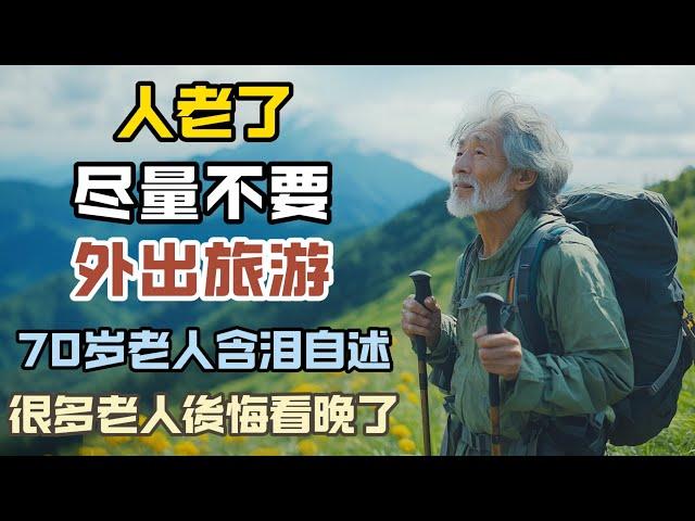 人老了，尽量不要不要外出旅游，70岁老人含泪自述，道出真相，很多老人后悔看晚了！#情感故事 #老年生活