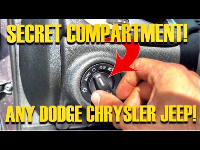 YOUR DODGE CHARGER OR CHRYSLER 300 HAS A SECRET COMPARTMENT! HOW TO REMOVE HEADLIGHT SWITCH FAST!