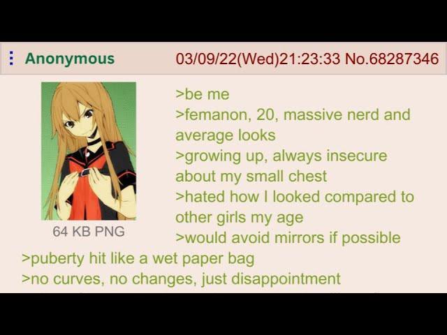 Femanon Is Insecure of Her Flat Chest — 4Chan Greentext Stories