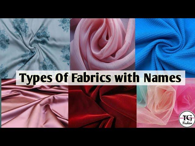 Types Of Fabric Names and Pictures | Fabric Names | Fabrics For Clothing #fashion