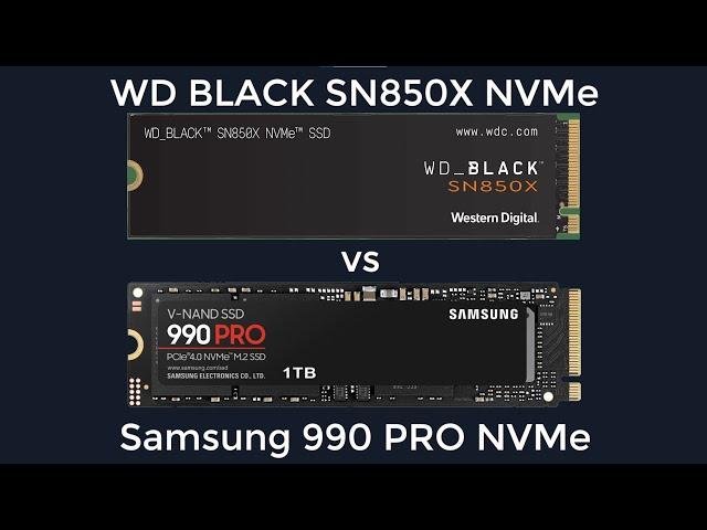 Samsung 990 PRO vs WD BLACK SN850X Bench Test | SSD M.2 NVMe