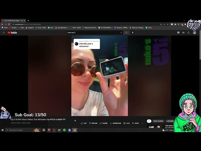 JonarKujo Reacts To Top 5 SCARY Ghost Videos That Will Make You PITCH a HISSY FIT