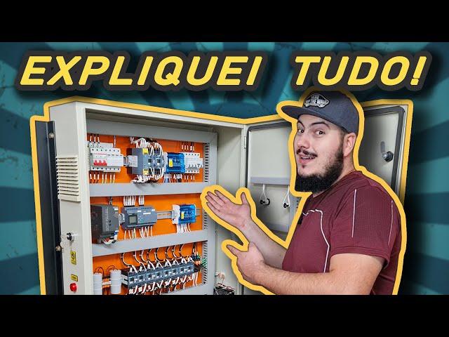 Ensinei TUDO!  Quadro Elétrico de Automação Industrial com CLP