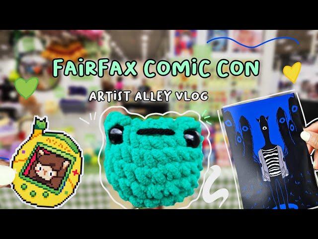 ONLY DO THIS CON IF YOU'RE LOCAL  Fairfax Comic Con 2024  // artist alley vlog